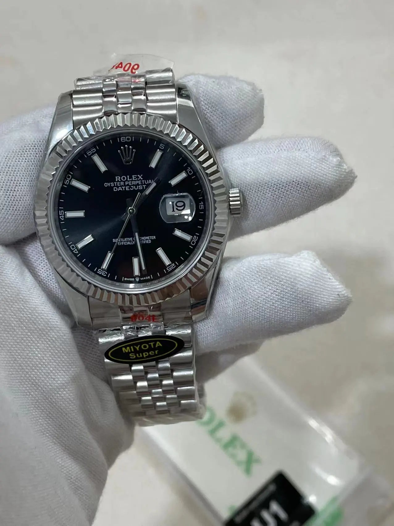 U1 Datejust 41MM Black Fluted/Jubilee