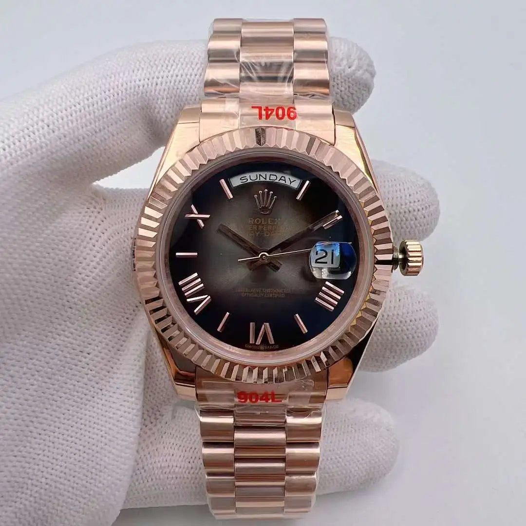 U1 Day-Date Brown Fluted/Jubilee