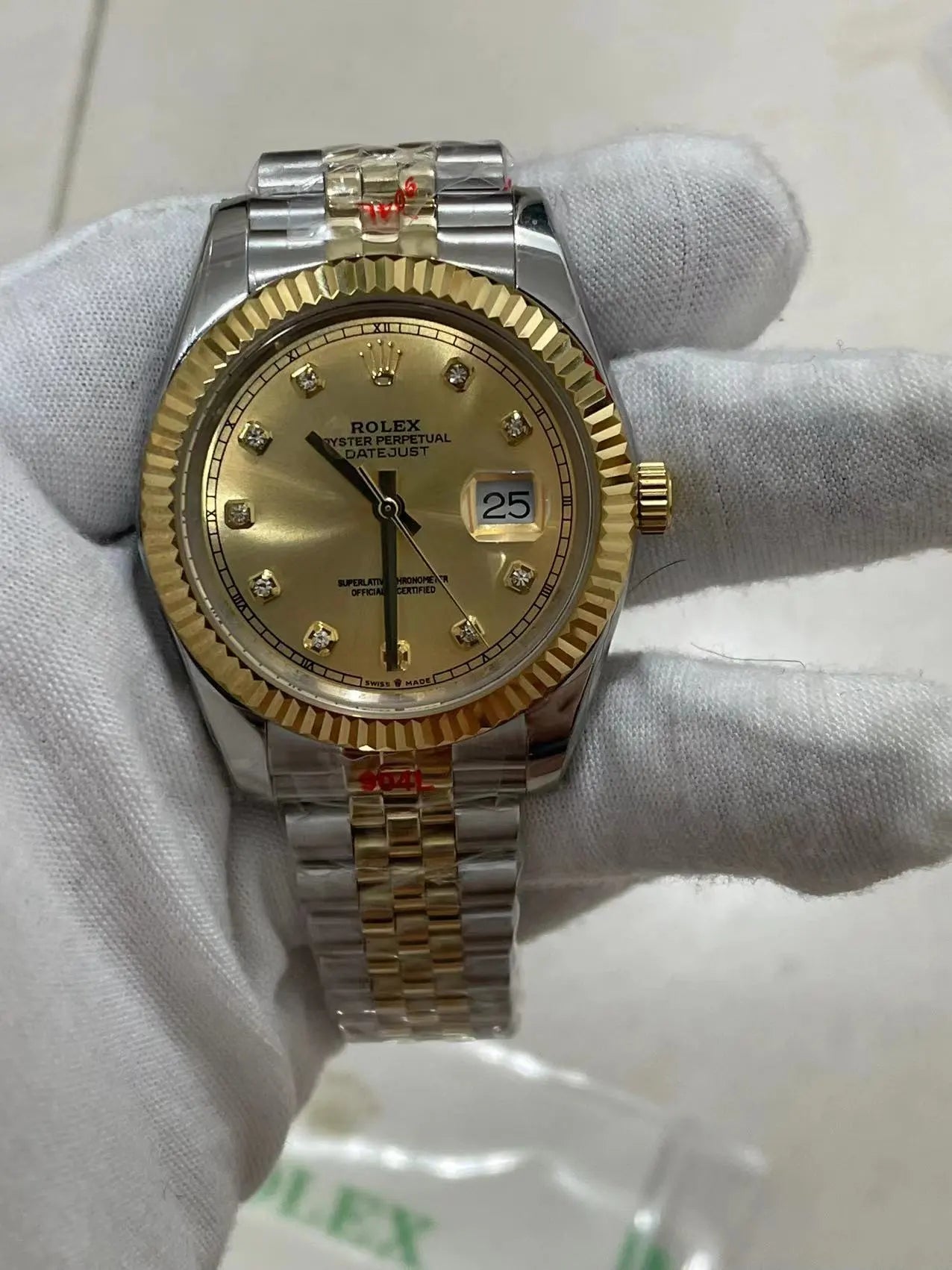 U1 Datejust 41MM Gold Fluted/Jubilee