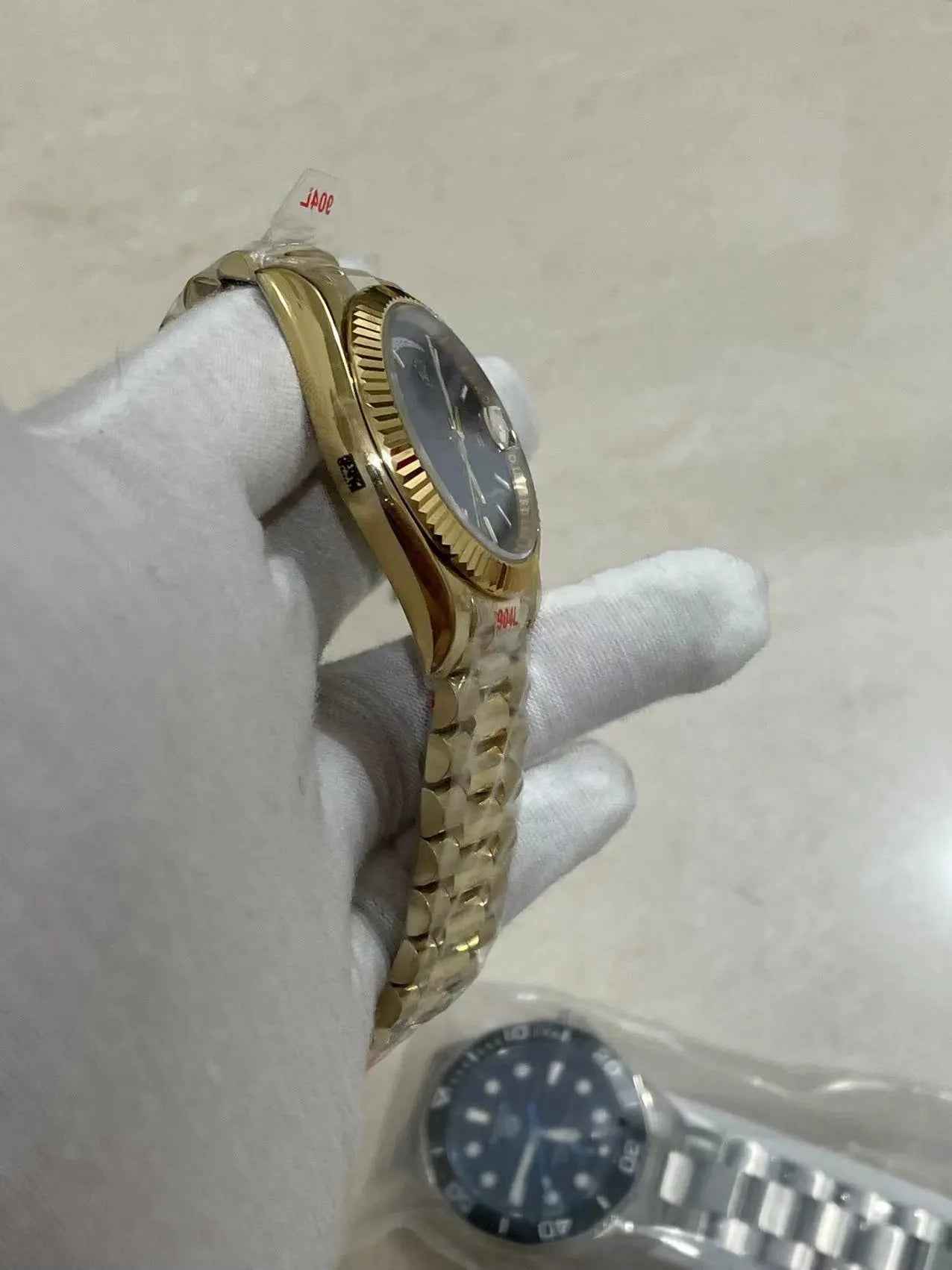 U1 Day-Date Black Fluted/President