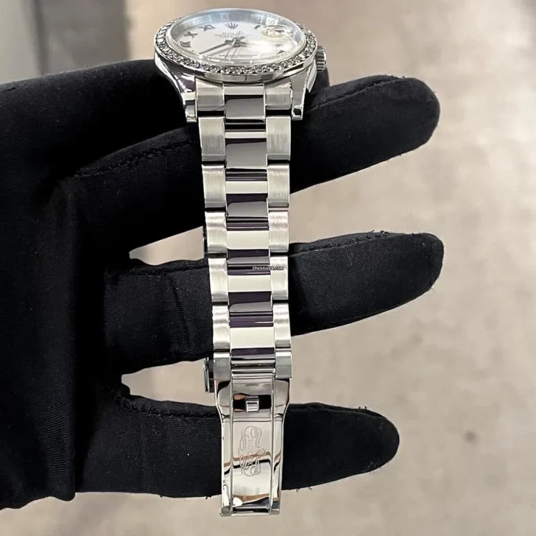 Rolex Datejust 36mm 126234 904L SS VSF 1:1 Best Edition Diamond Bezel Black Dial On 904L SS Jubilee Bracelet VS3235