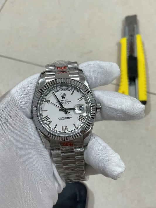 U1 Day-Date White IV Fluted/President