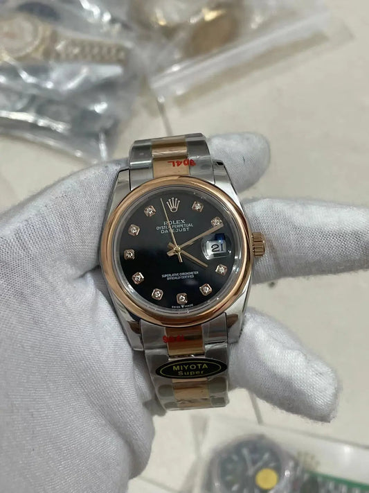 U1 Datejust 36MM Black Dual Tone Smooth/Oyster