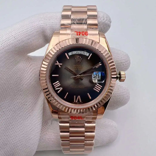 U1 Day-Date Brown Fluted/Jubilee