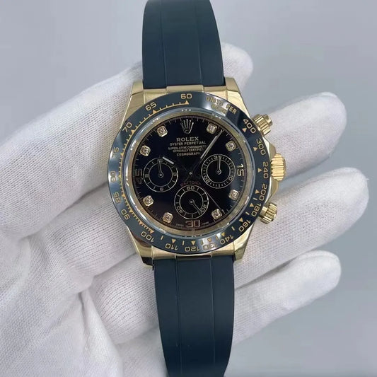 U1 Daytona Black/Gold Rubber