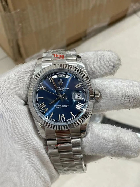 U1 Day-Date Blue IV Fluted/President