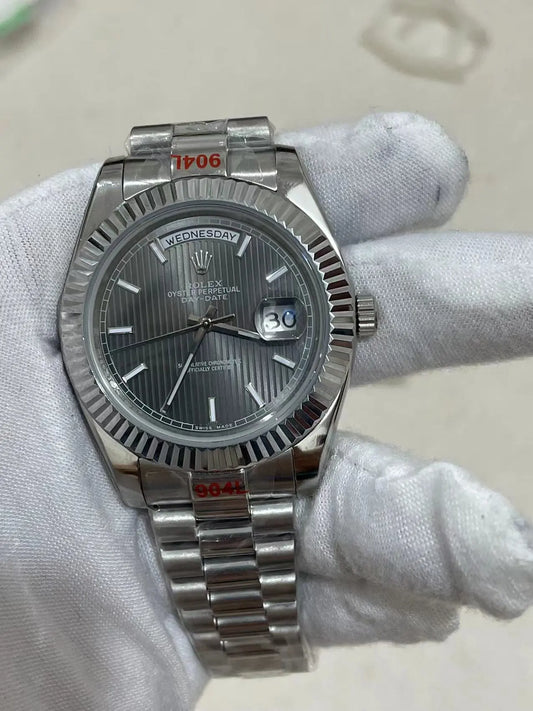 U1 Day-Date Grey Pattern Fluted/President