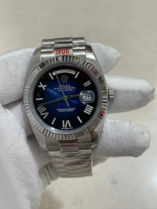 U1 Day-Date Blue Fluted/President