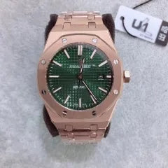 U1 Royal-Oaks Green/Rose Gold/Silver