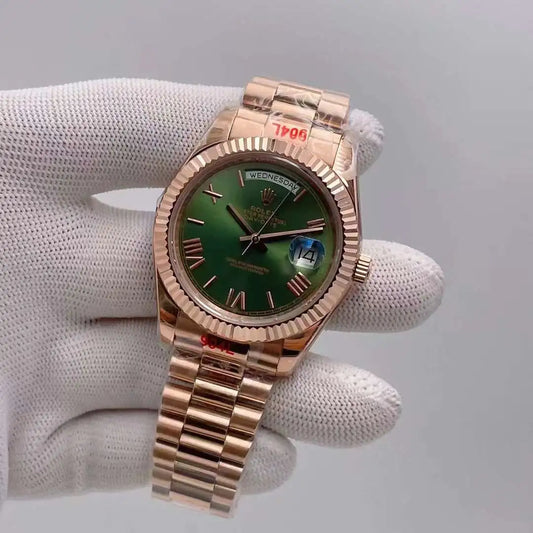 U1 Day-Date Green Gold Fluted/President