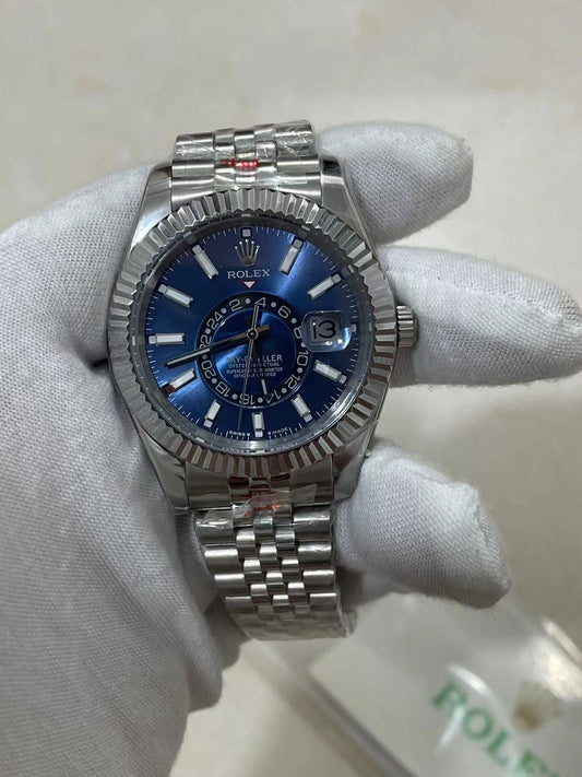 U1 Sky-Dweller Blue Fluted Jubilee or Oyster