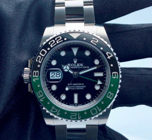 Rolex GMT-Master II 126720VTNR Sprite 904L SS Clean Factory 1:1 Best Edition Black Dial On 904L SS Bracelet SA3285