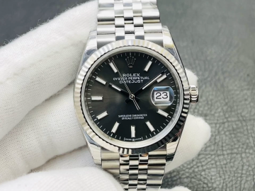 Rolex Datejust 36MM 904L SS VSF 1:1 Best Edition Black Dial on 904L SS Jubilee Bracelet