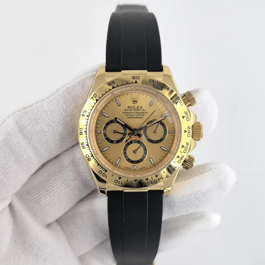 U1 Daytona Gold/Black Rubber