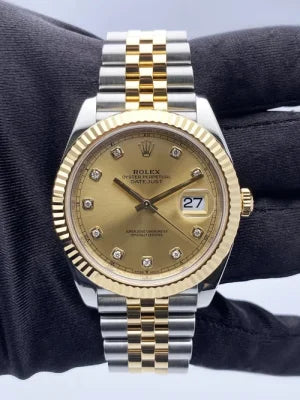 Rolex Datejust 126333 41MM 904L SS/18K YG VSF 1:1 Best Edition Champagne Dial On 904L SS/18K YG Jubilee Bracelet VS3235