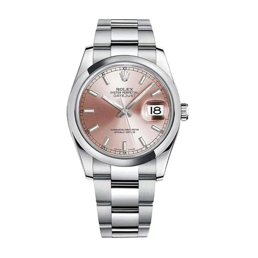 Rolex Datejust 36MM 904L SS VSF 1:1 Best Edition Pink Dial on 904L SS Oyster Bracelet