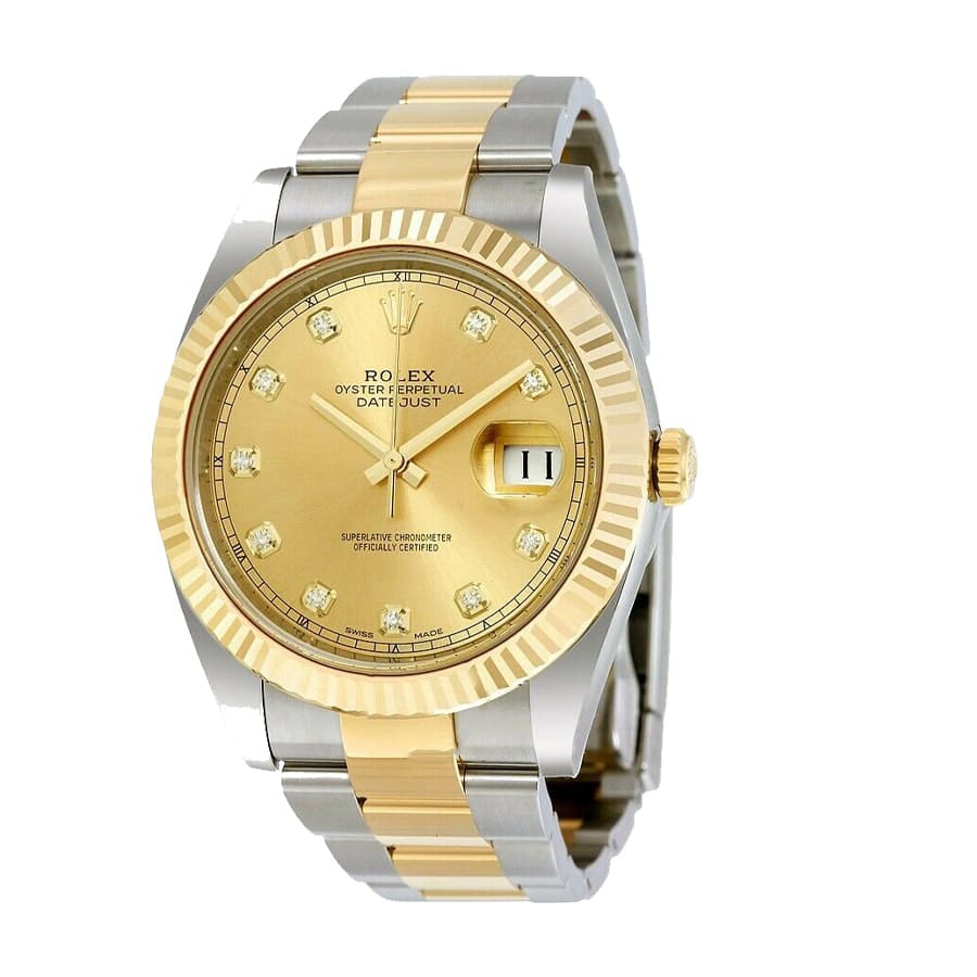 Rolex Datejust 41MM 904L SS/18K Yellow Gold VSF 1:1 Best Edition Champagne Dial on 904L SS/18K Yellow Gold Jubilee Bracelet