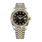 Rolex Datejust 12633BKDJ 36MM 904L SS/18K Yellow Gold VSF 1:1 Best Edition Black Diamond Dial on 904L SS/18K Yellow Gold Jubilee Bracelet