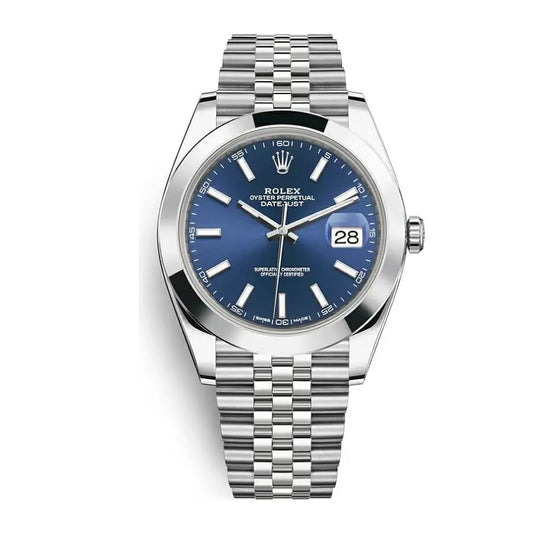 Rolex Datejust 41MM 904L SS VSF 1:1 Best Edition Steel Blue Dial on 904L SS Jubilee Bracelet